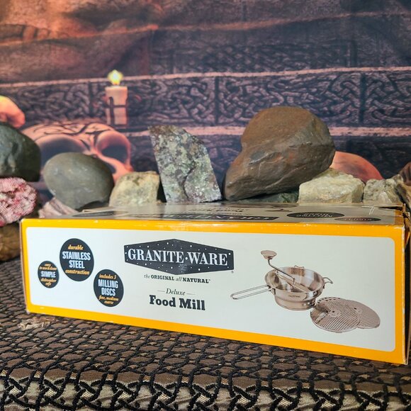 Granite Wear Food Mill Never Used in Package  Stainless Steel Vintage - Picture 12 of 13